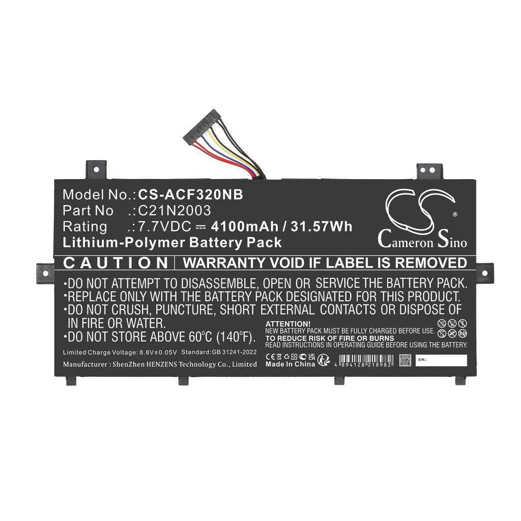 Batterier till bärbara datorer Asus CS-ACF320NB