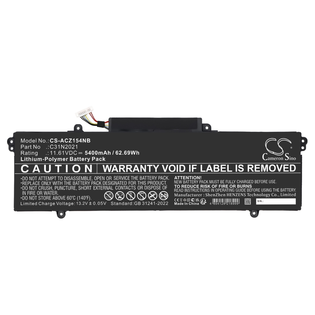Batterier till bärbara datorer Asus CS-ACZ154NB