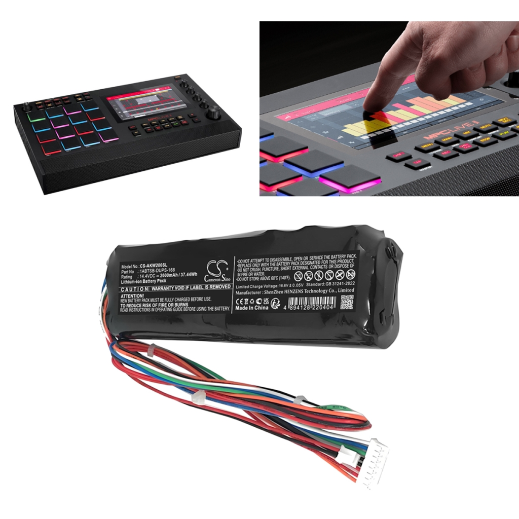 Batterier för förstärkare Akai CS-AKW200SL