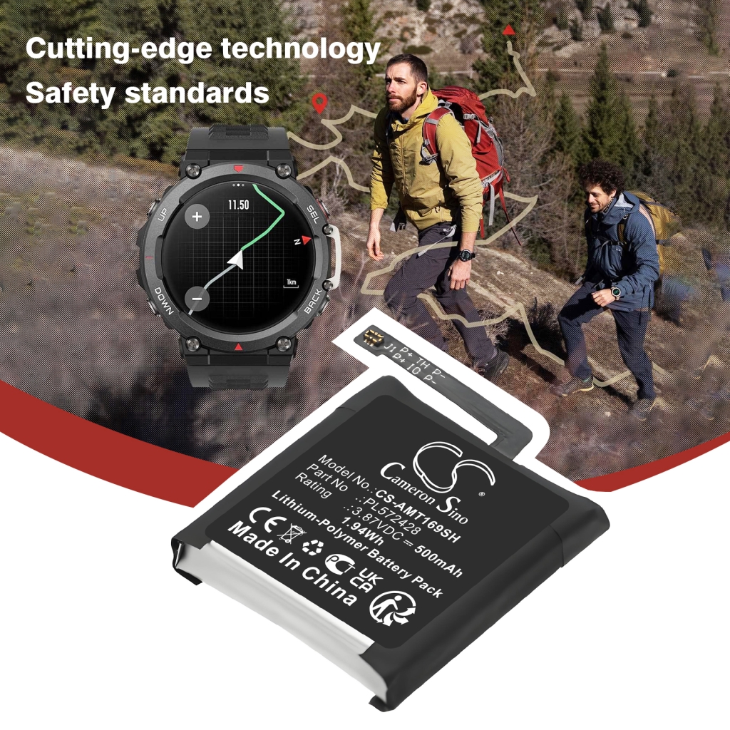 Batterier för smarta klockor Amazfit CS-AMT169SH