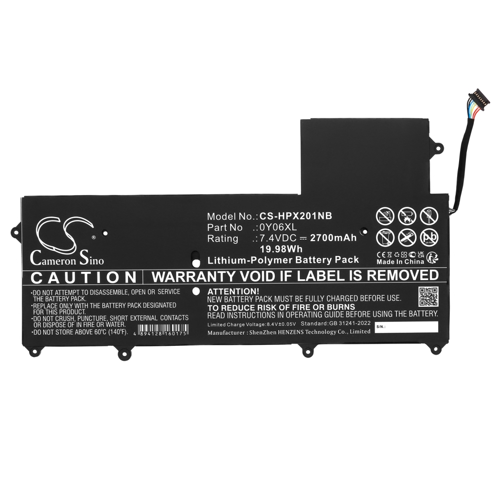 Batterier till bärbara datorer HP CS-HPX201NB