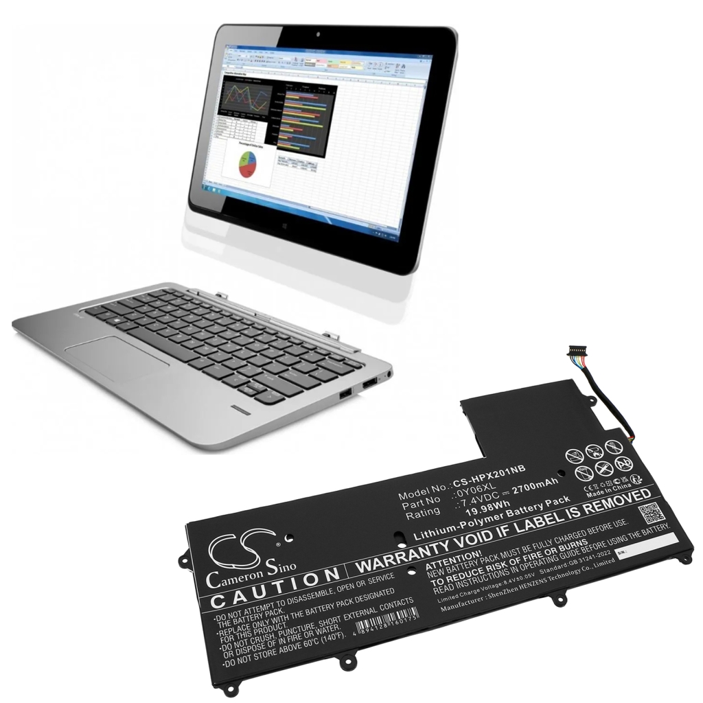 Batterier till bärbara datorer HP CS-HPX201NB