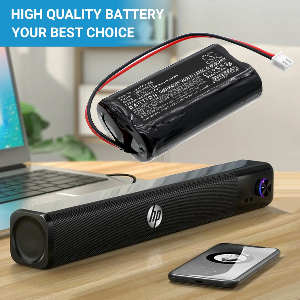 Batterier till högtalare Hp CS-HSP100SL