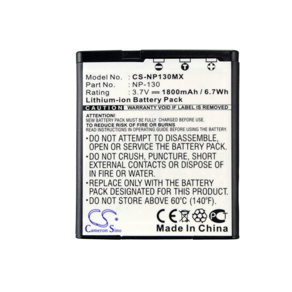 Camera Battery Casio Exilim EX-ZR300RD
