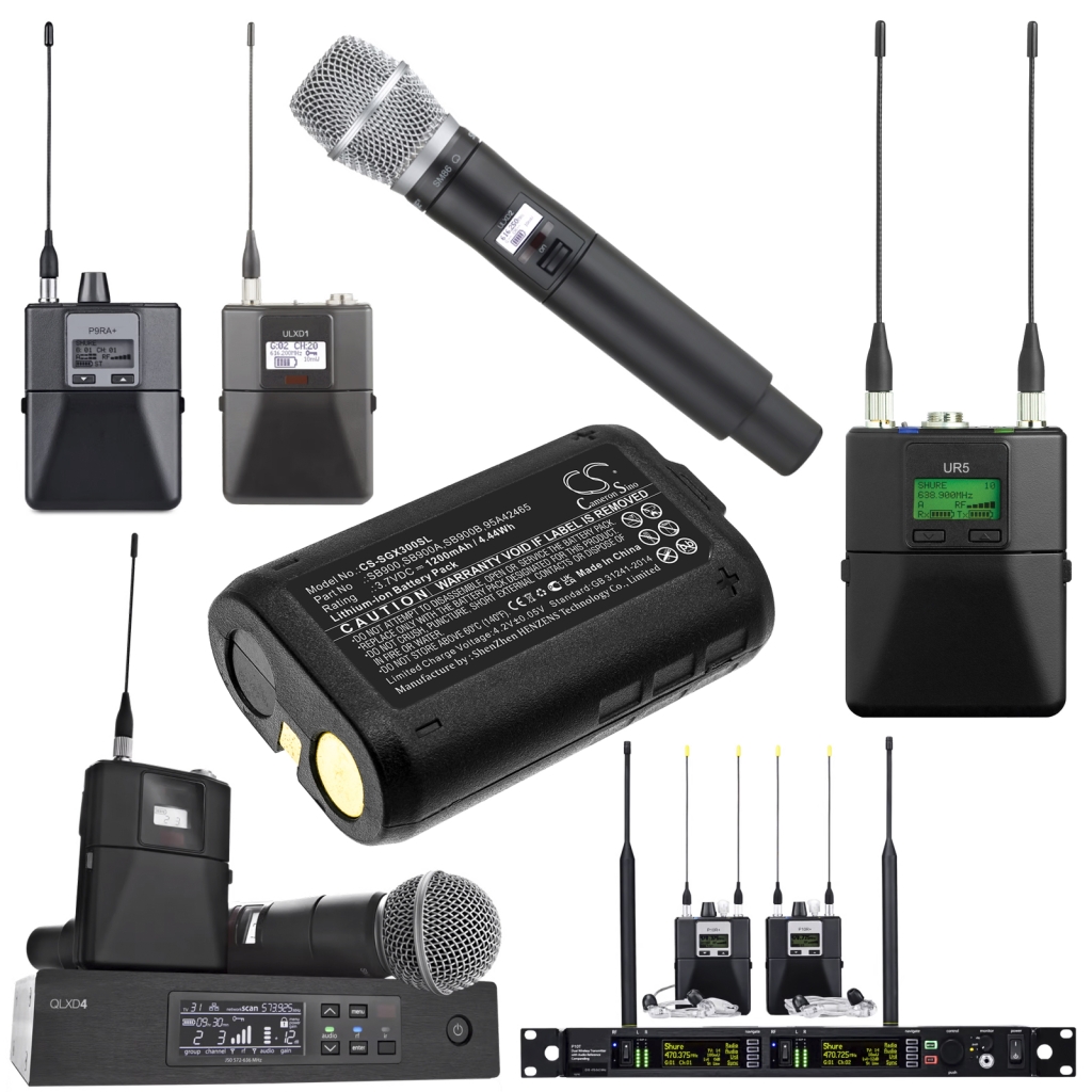 Batteri för mikrofon Shure CS-SGX300SL