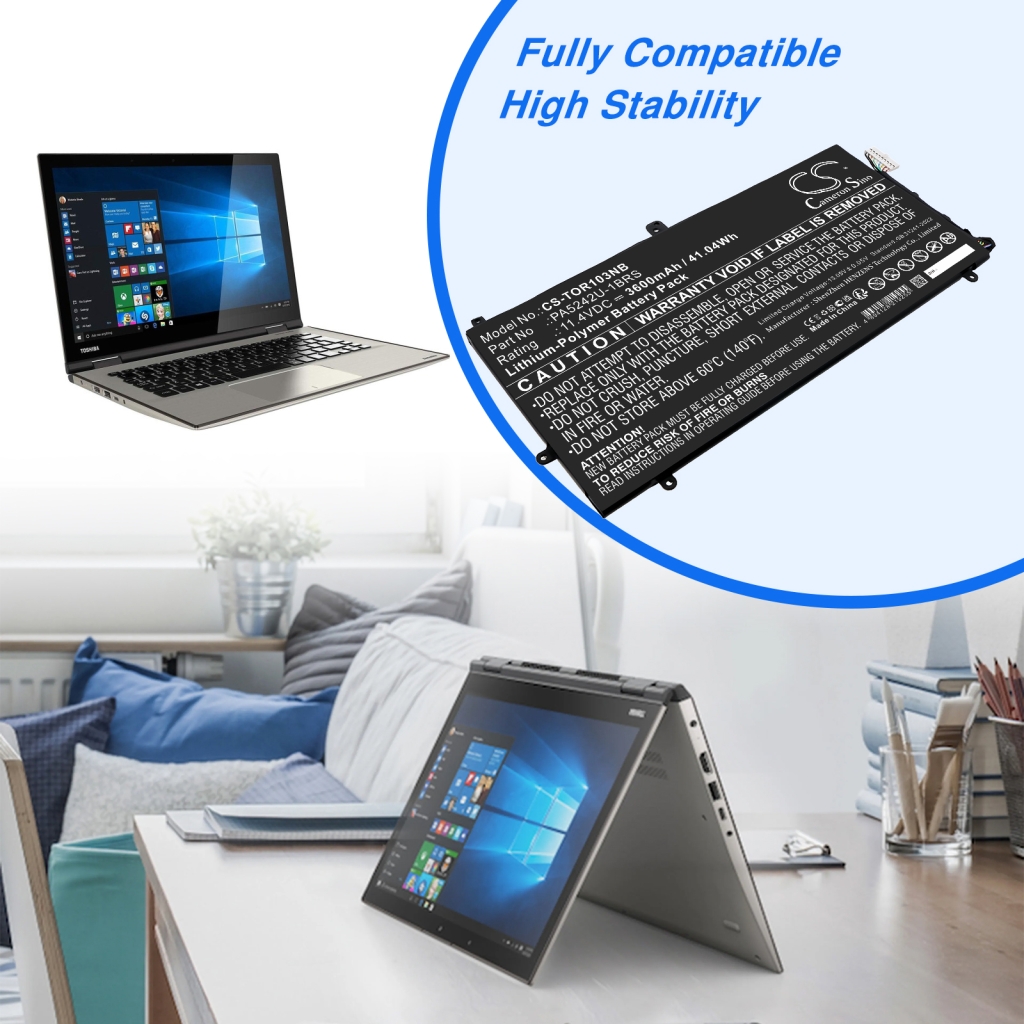 Batterier till bärbara datorer Toshiba CS-TOR103NB