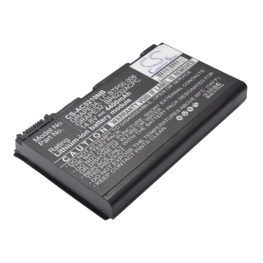 Batterier Ersätter Travelmate 7720G-702G50Mn