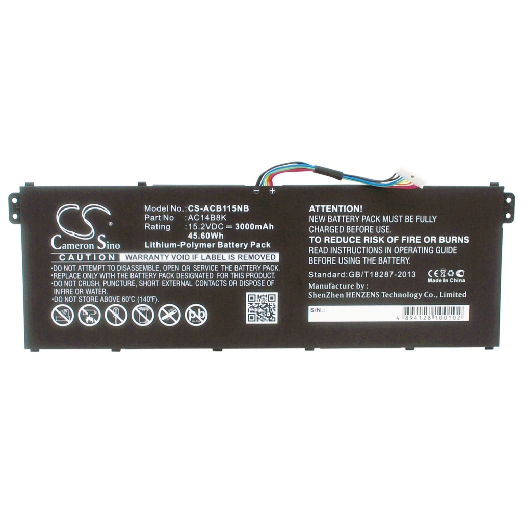 Batterier Ersätter Aspire 5 A515-51G-58UG