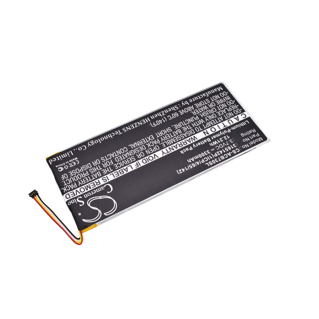 Batterier Ersätter Iconia One 7 B1-730HD-170L