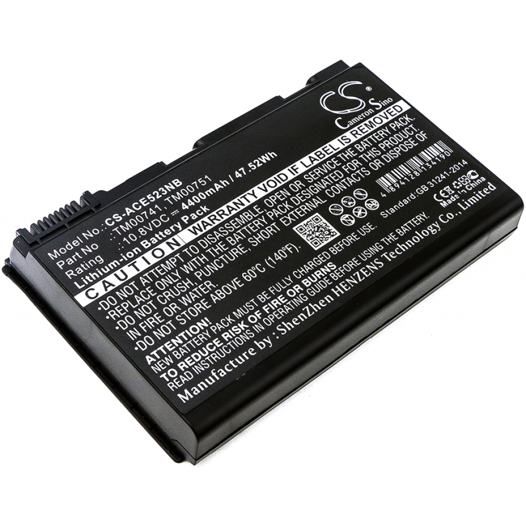 Batterier Ersätter TravelMate 5730-662G32Mn