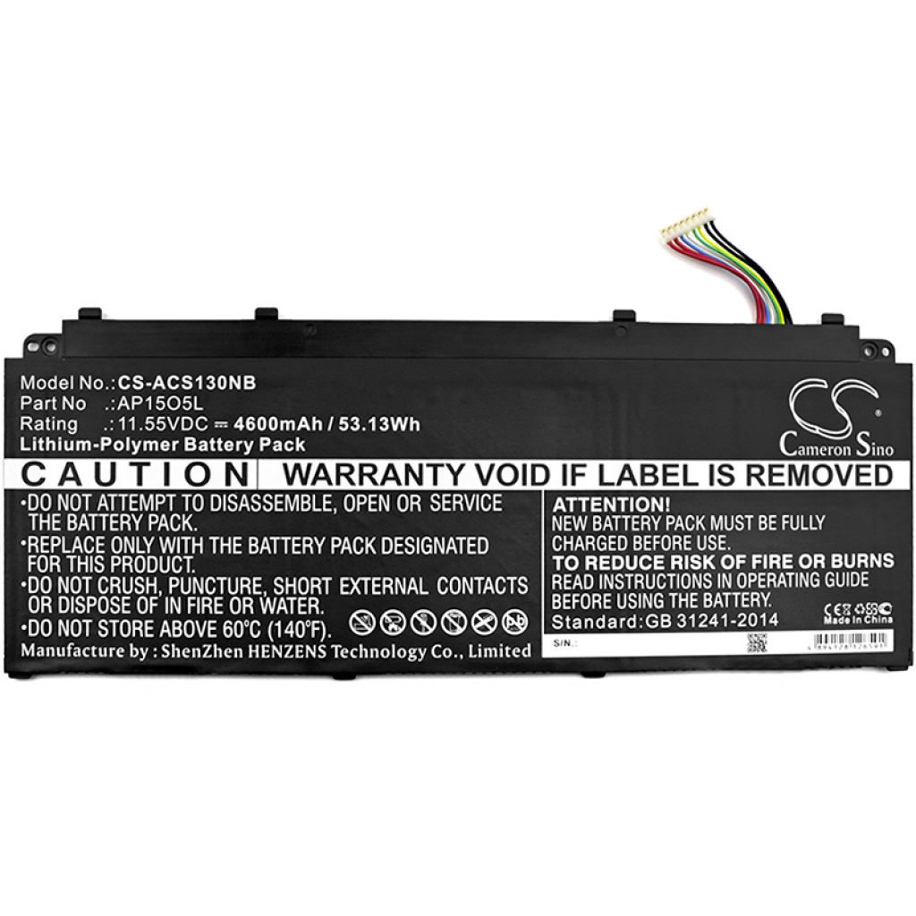 Batterier Ersätter Aspire S13-S5-371-54DZ