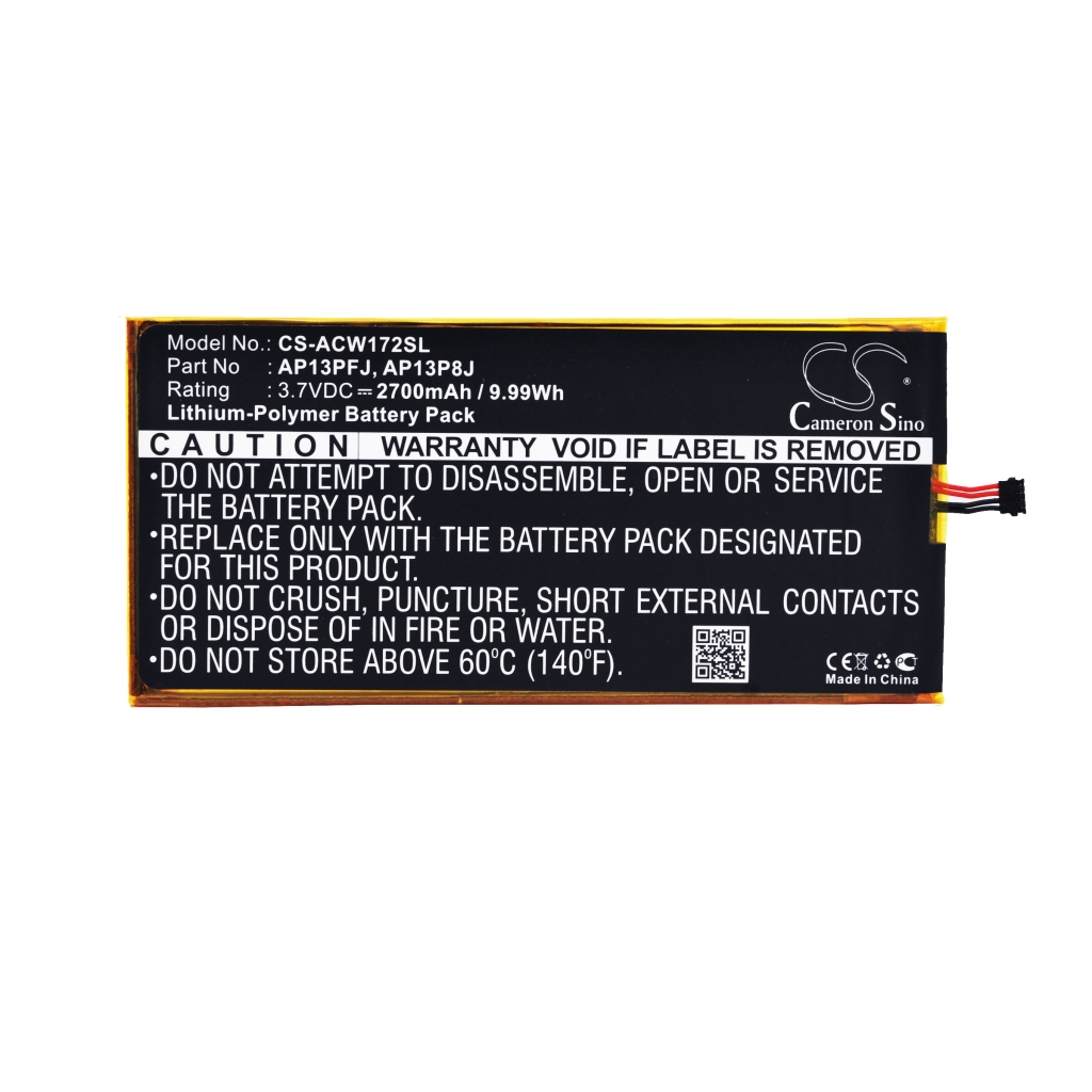 Batterier Ersätter Iconia B1-720-L864