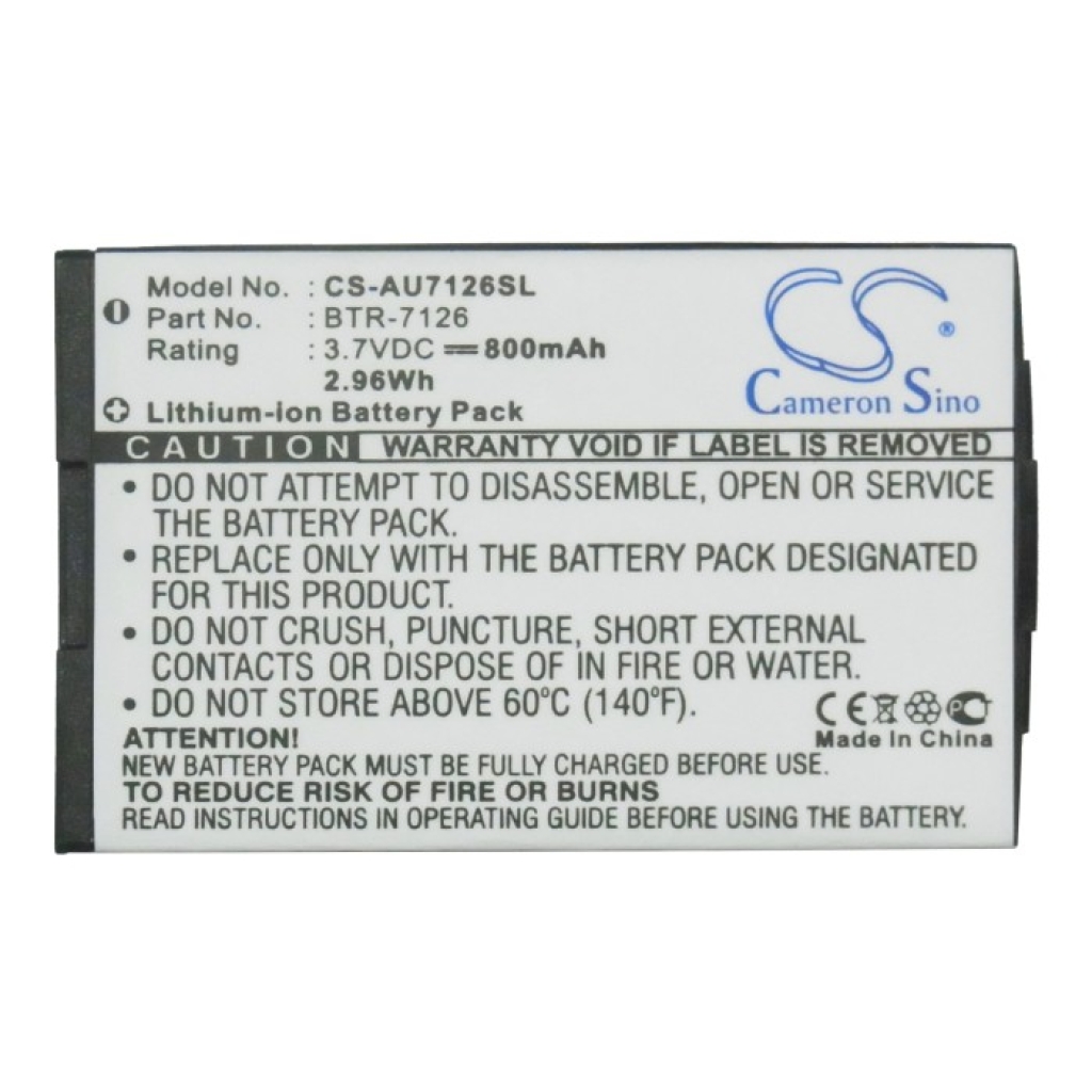 Batterier till mobiltelefoner Audiovox CS-AU7126SL
