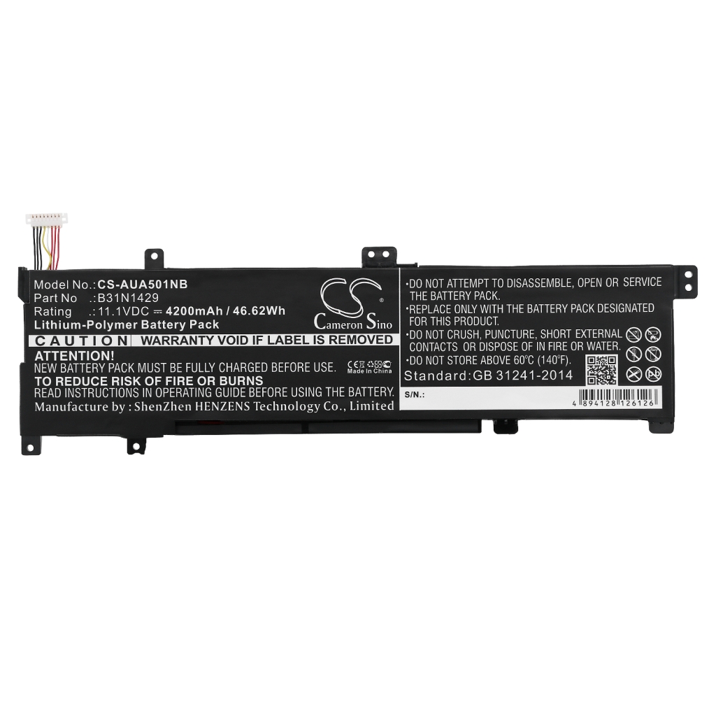 Batterier Ersätter VivoBook K501LB-DM096D
