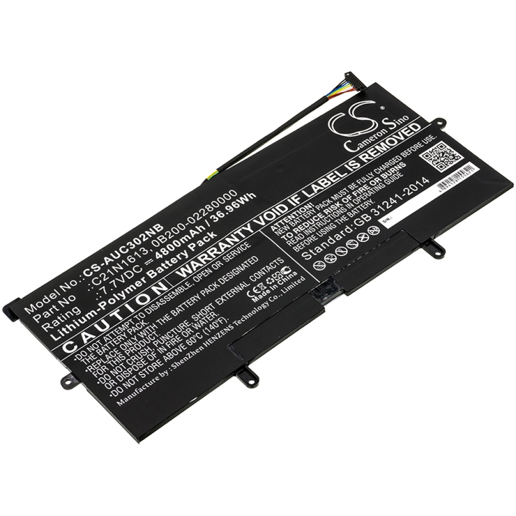 Batterier Ersätter Chromebook Flip C302CA-DHM3-G