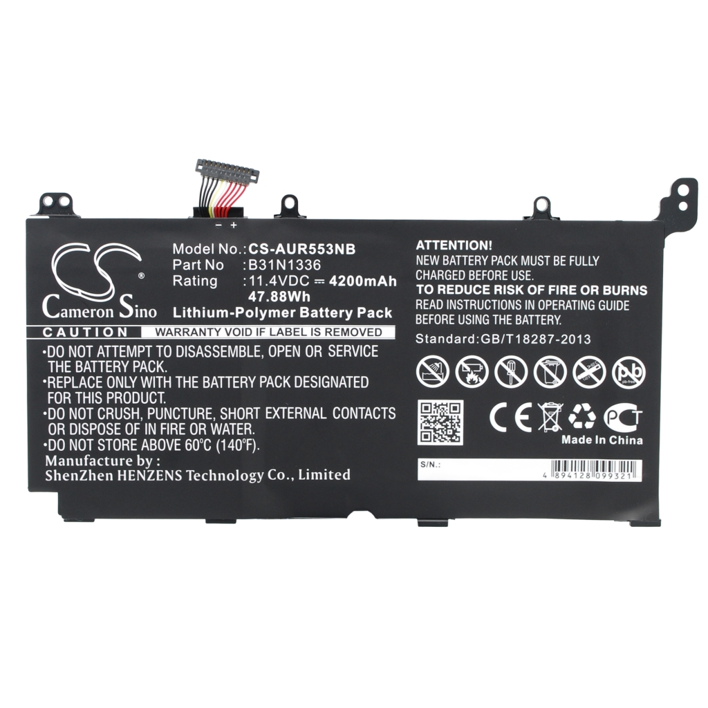 Batterier Ersätter VivoBook K551LN-DM125H