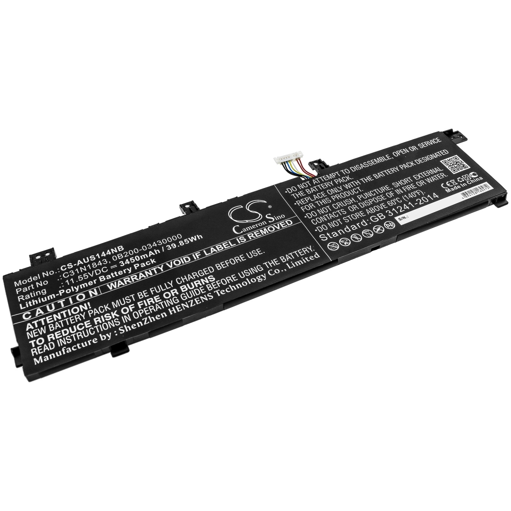 Batterier Ersätter VivoBook S14 S432FA-EB058T
