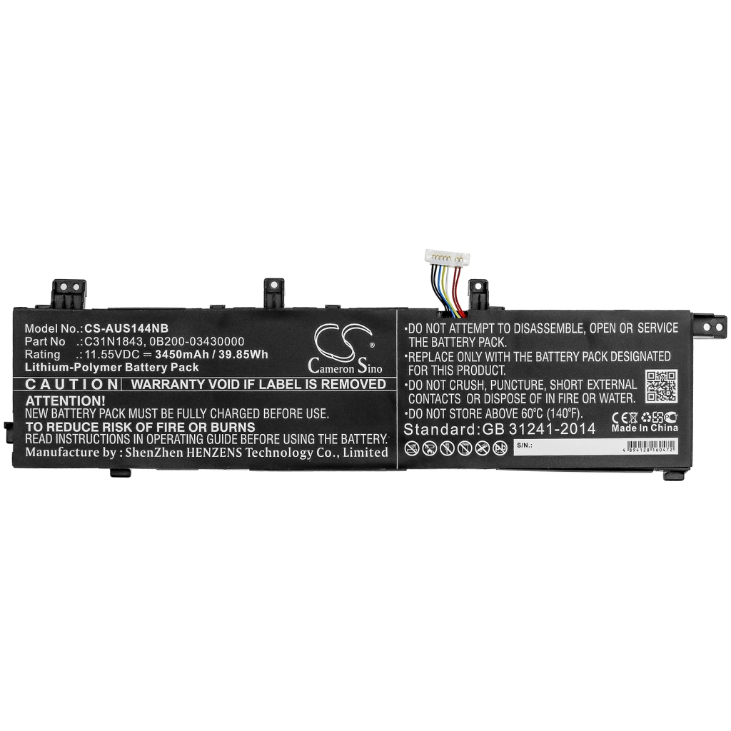 Batterier Ersätter VivoBook S14 S432FL-AM068T