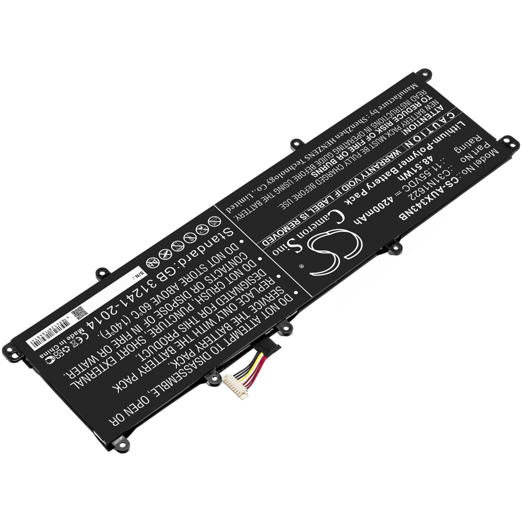Batterier Ersätter Zenbook UX3430UA
