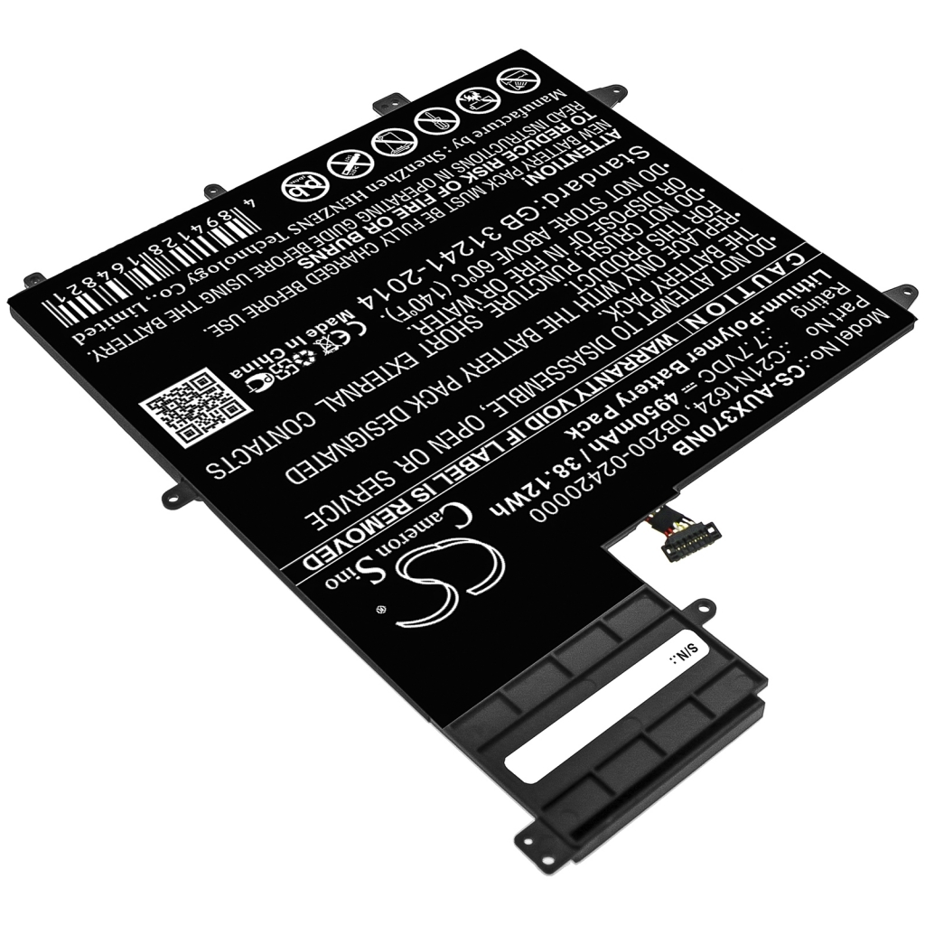 Batterier Ersätter ZenBook Flip S UX370UA-C4061T