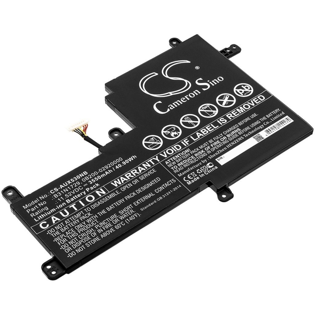 Batterier Ersätter VivoBook S15 S530FABQ287T