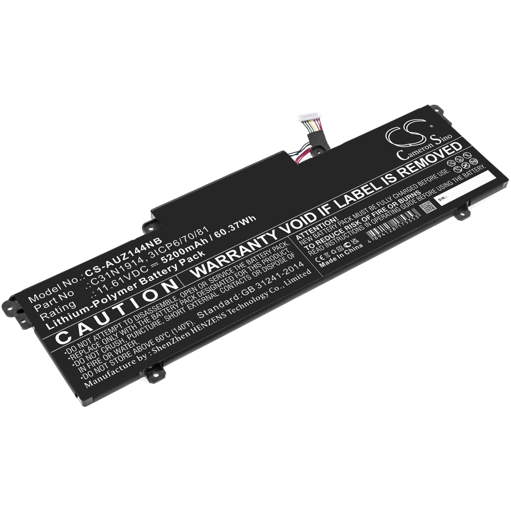 Batterier Ersätter Zenbook 14 UX435EG-AI084T
