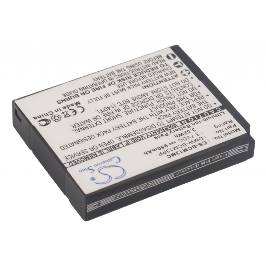 Batterier Ersätter Lumix DMC-ZS60K