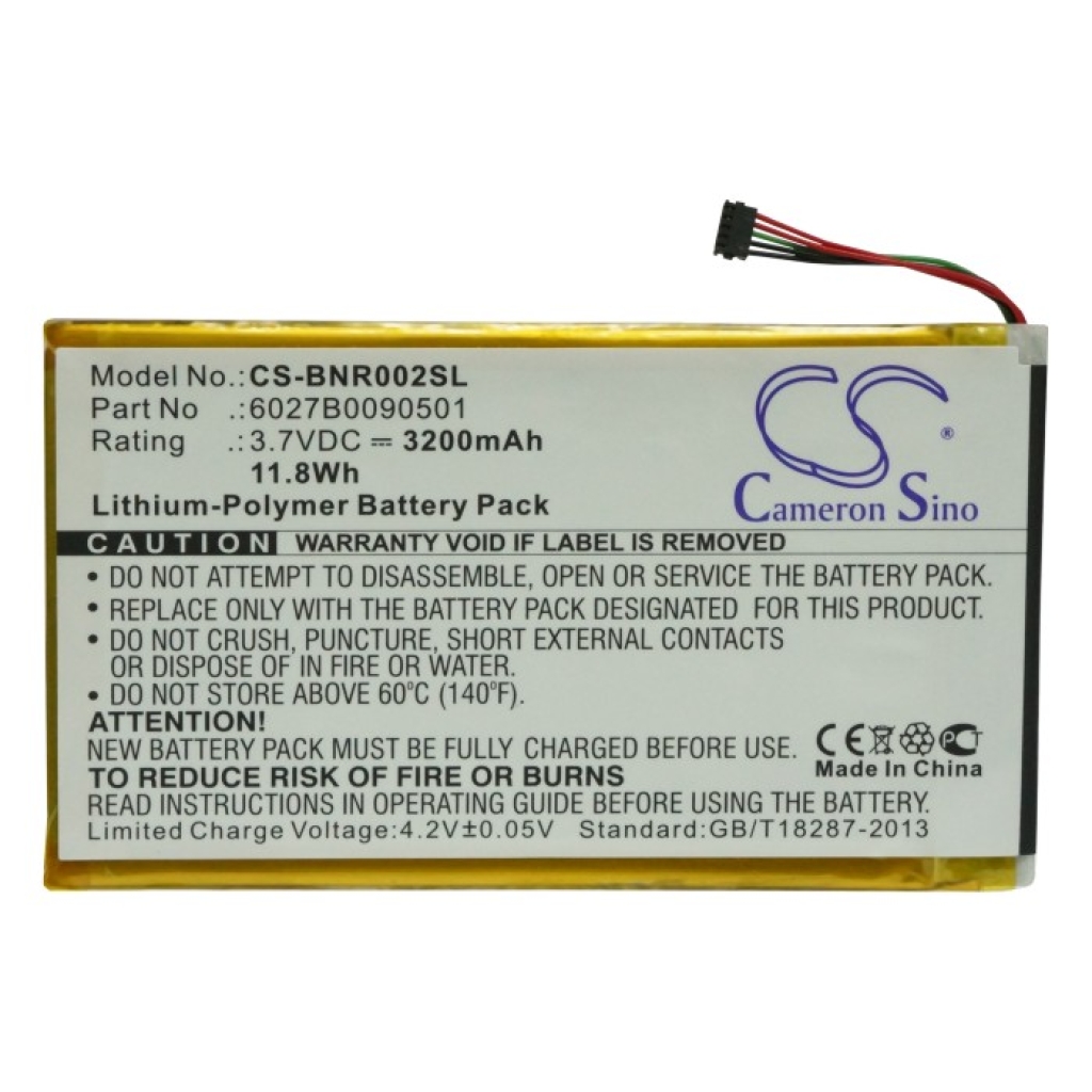 Batterier Batterier för elektroniska bokläsare CS-BNR002SL