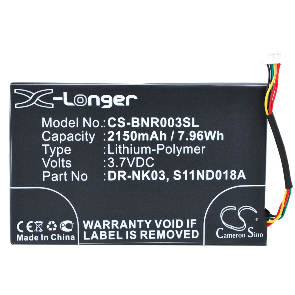 Batterier Batterier för elektroniska bokläsare CS-BNR003SL