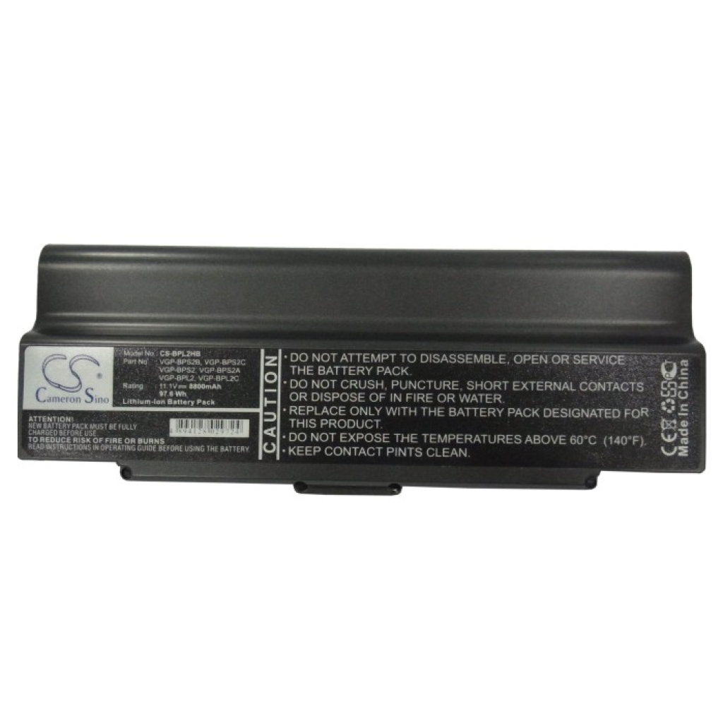 Batterier Ersätter VAIO VGN-FE11M.G4