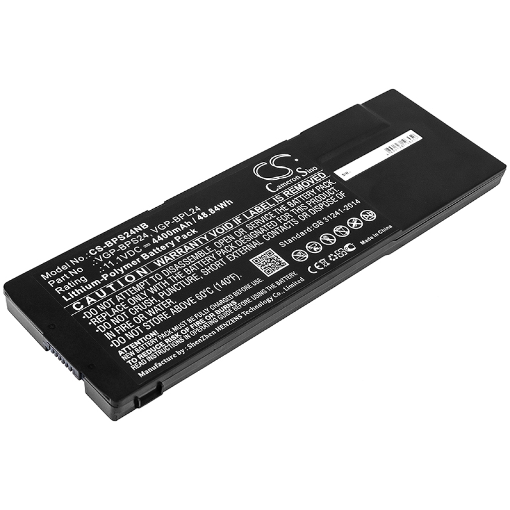 Batterier Ersätter VAIO VPC-SB1Z9E