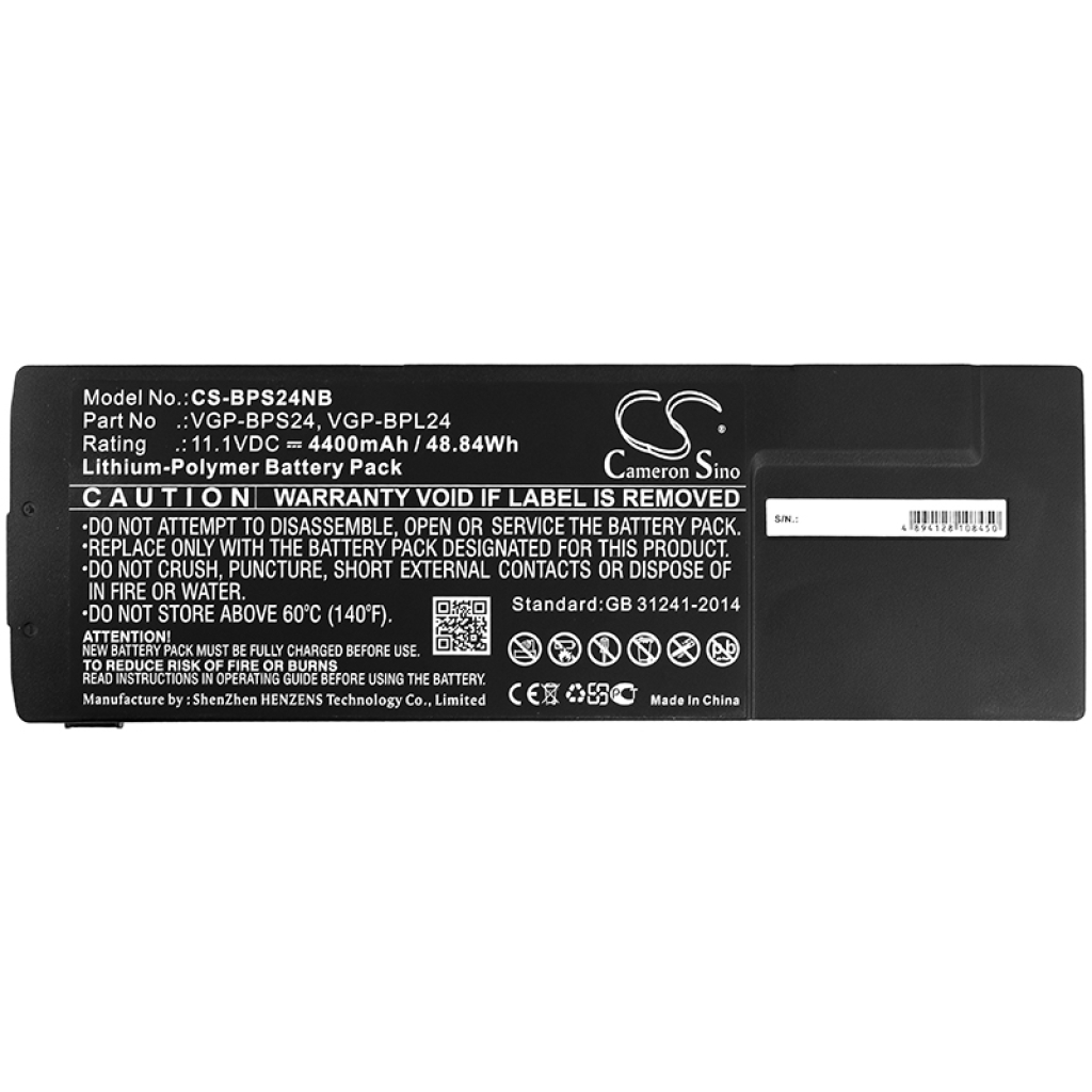 Batterier Ersätter VAIO SVS15118EC