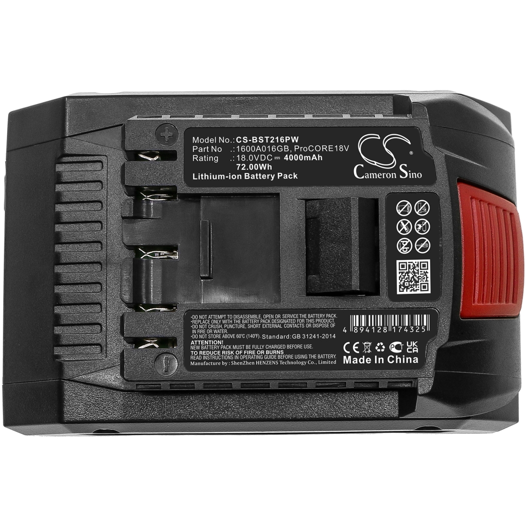 Batterier Ersätter GDS 18V-1050 H