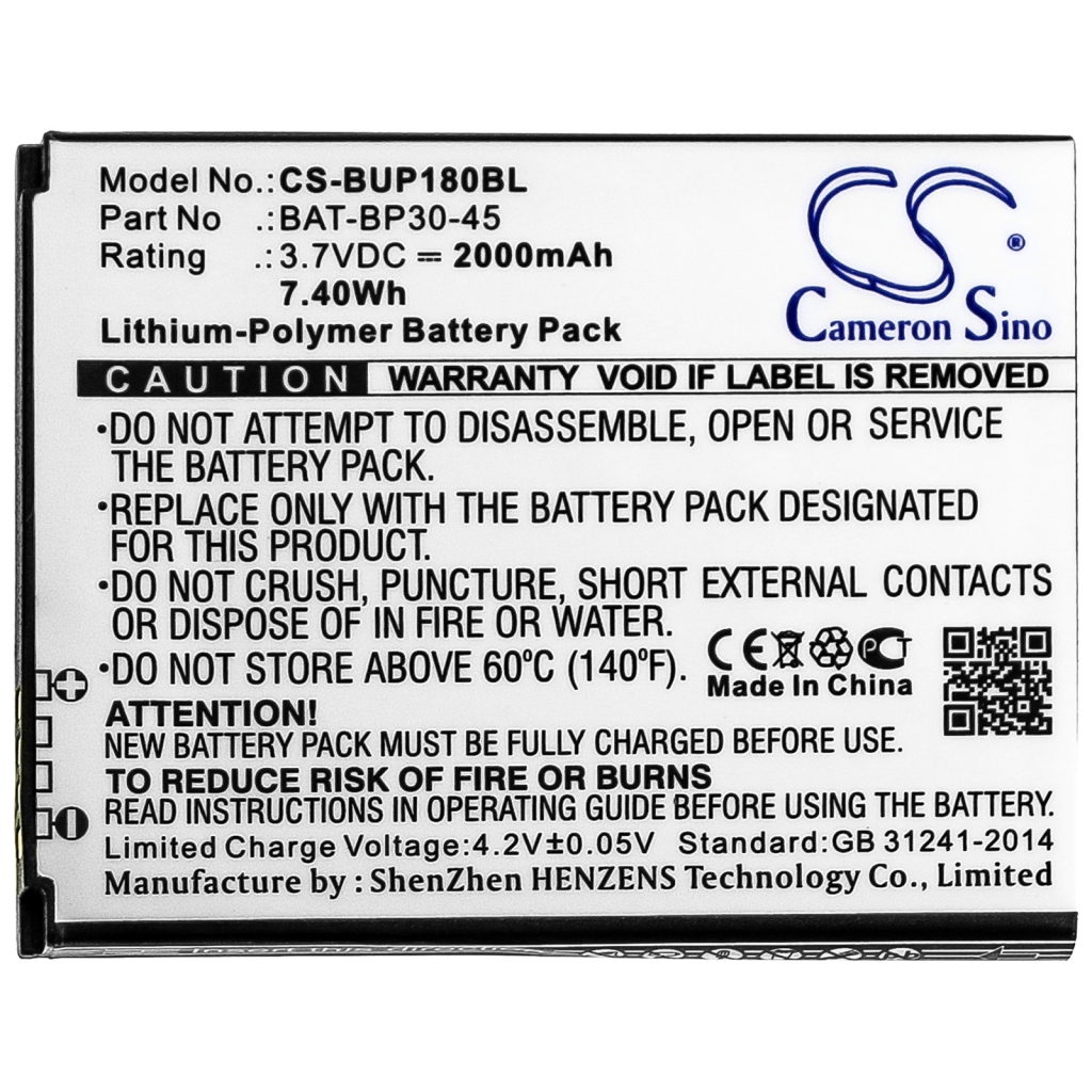 Batterier för skanner Bluebird CS-BUP180BL