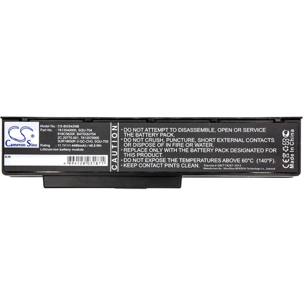 Batterier Ersätter JoyBook R43-LC05