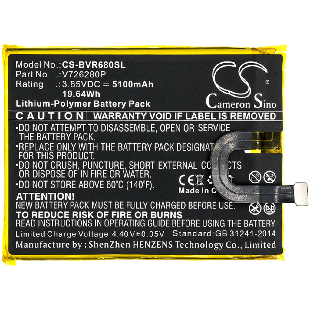 Batterier till mobiltelefoner Blackview CS-BVR680SL
