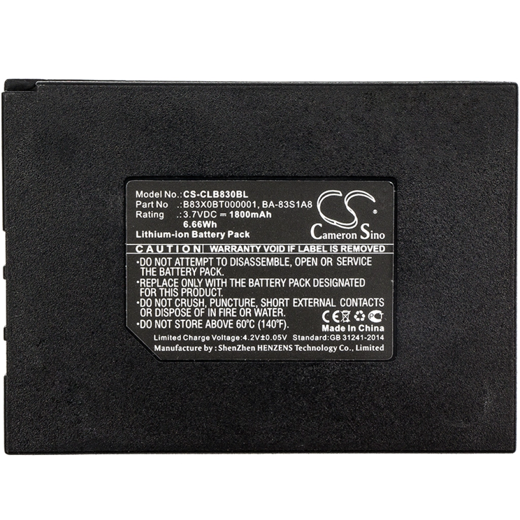 Batteries BarCode, Scanner Battery CS-CLB830BL