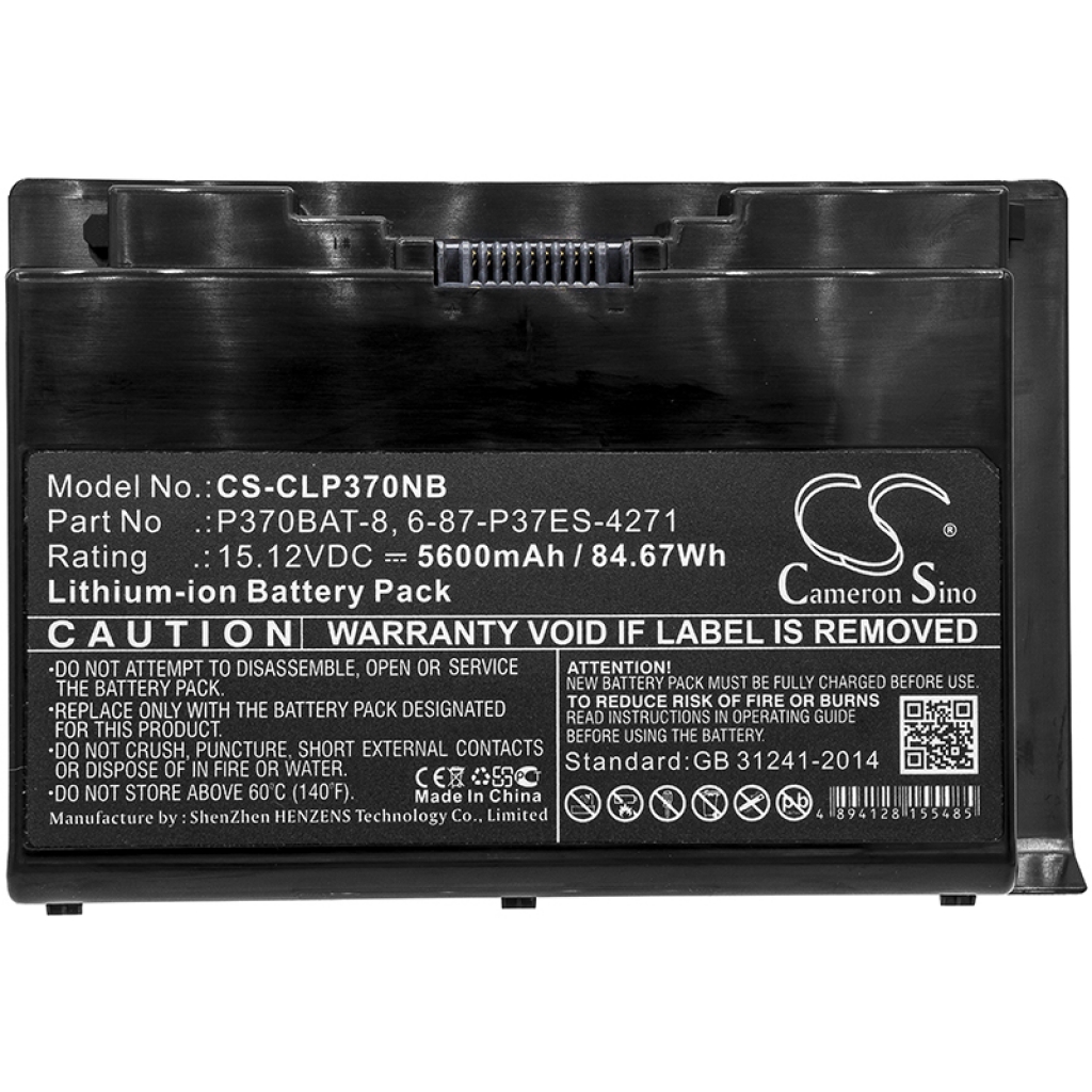 Batterier till bärbara datorer CLEVO CS-CLP370NB
