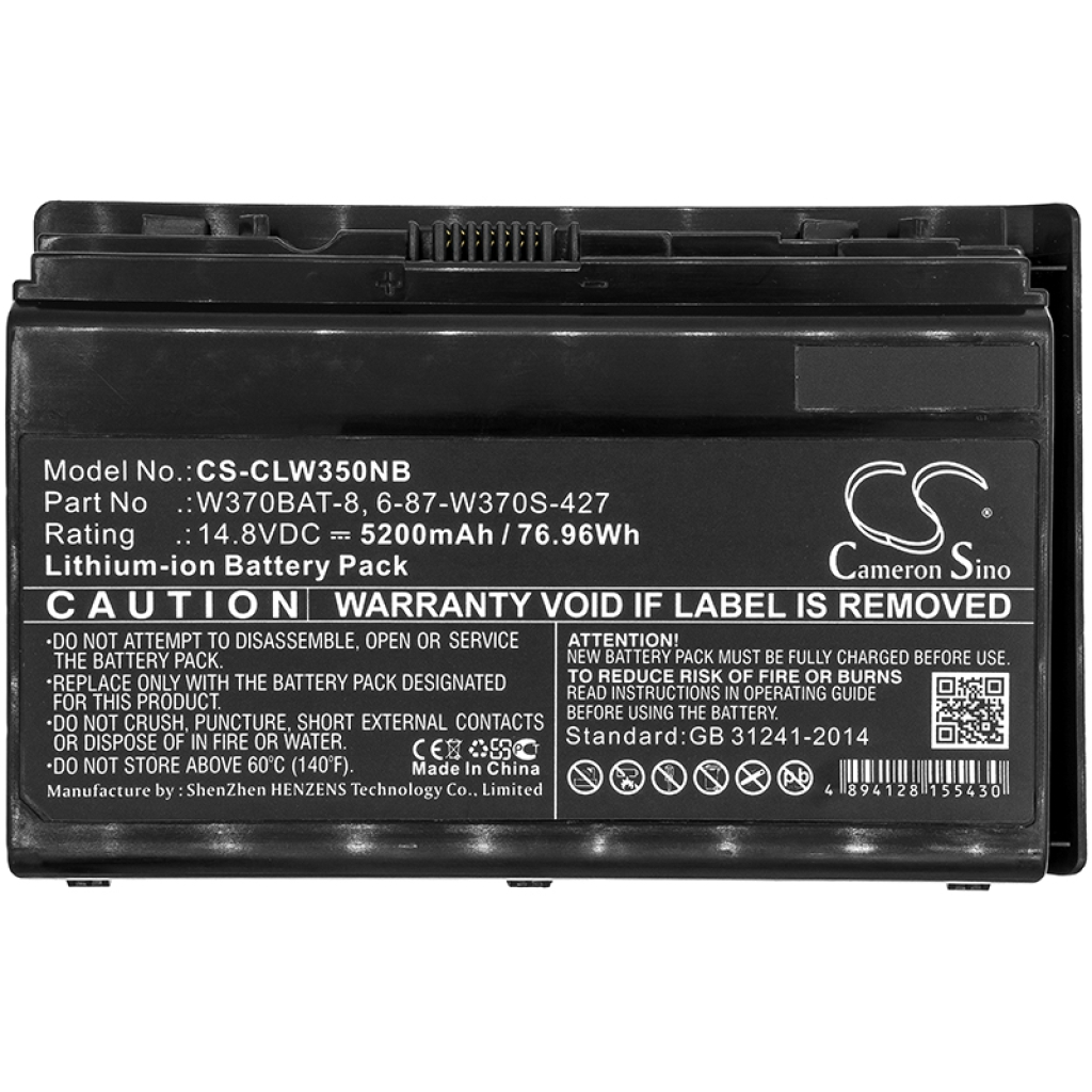 Batterier Ersätter XMG A704-7UX