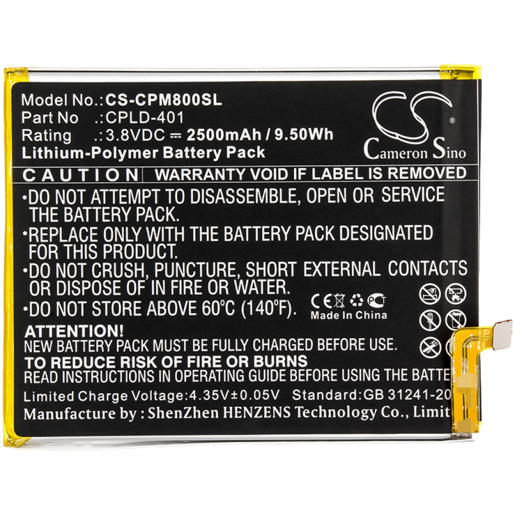 Batterier Ersätter CPLD-401
