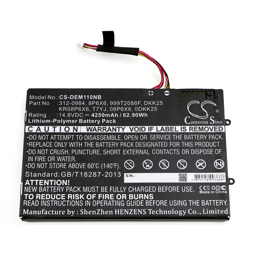 Batterier Ersätter KR08P6X6