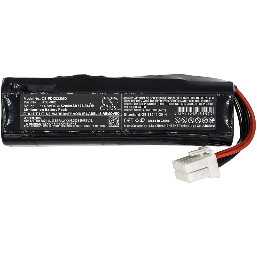 Batterier Ersätter Denshi FX-8322 ECG