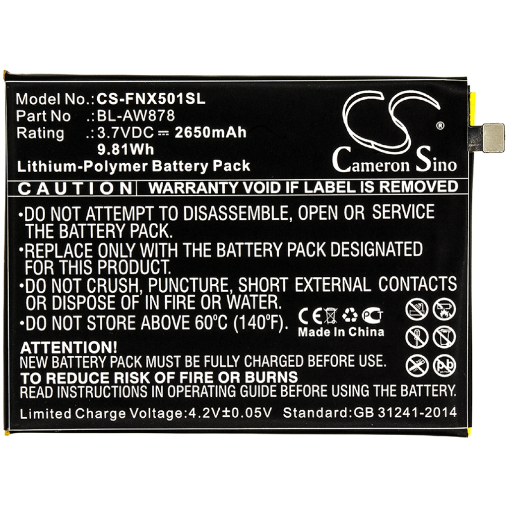 Batterier Ersätter BL-AW878