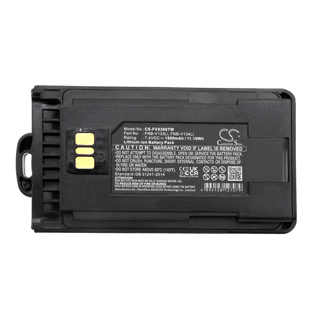 Batterier till radioapparater Motorola CS-FVX260TW