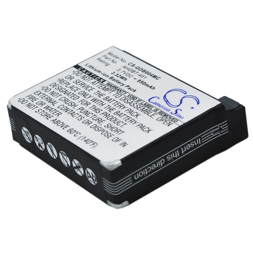 Batterier för medicintekniska produkter Gopro CS-GDB004MC