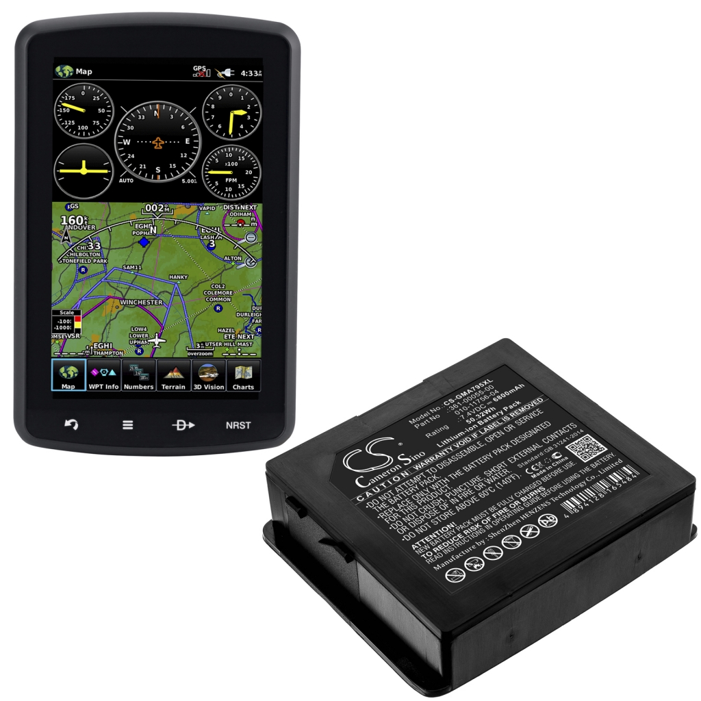 Batterier för navigering (GPS) Garmin CS-GMA795XL