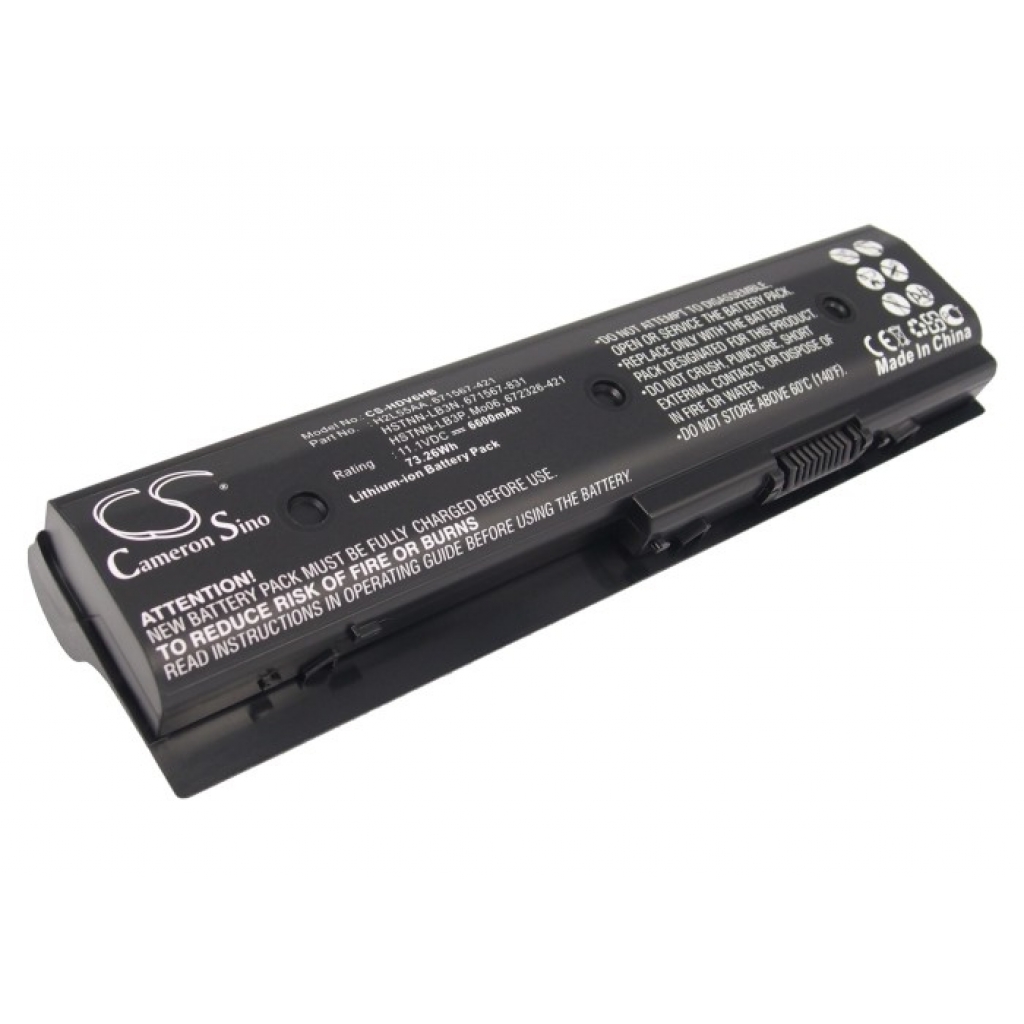Batterier Ersätter Envy dv6-7205se
