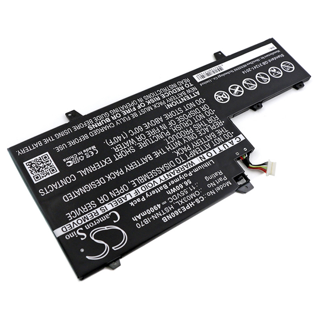 Batterier Ersätter EliteBook x360 1030 G2(PFNHP014)