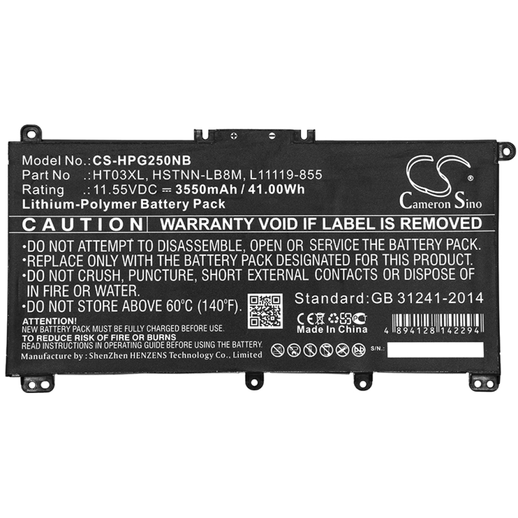Batterier Ersätter PAVILION 15-CS2022NH