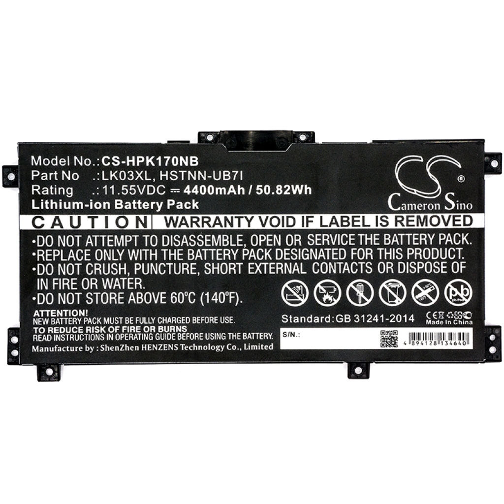 Batterier Ersätter Envy X360 15-CN0006TU